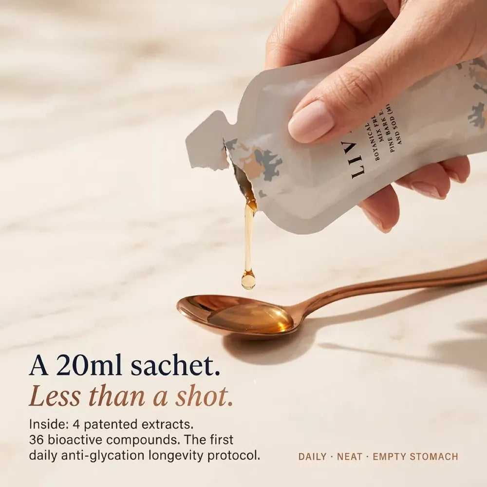 A 20 ml sachet poured onto a spoon